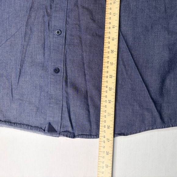 UNTUCKit Men's‎ Large Long Sleeve Button Down Shirt Casual Blue Cotton Blend - Picture 6 of 6